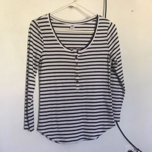 striped long sleeve shirt